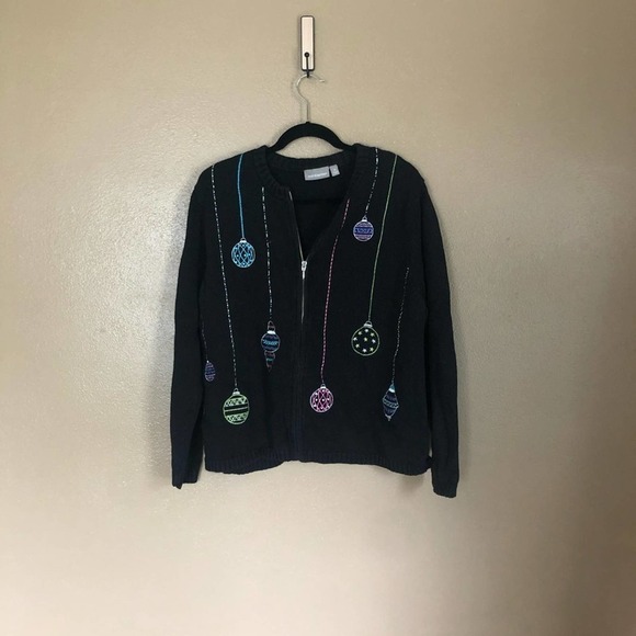 Croft and Barrow Christmas Cardigan Size XL - Picture 1 of 5